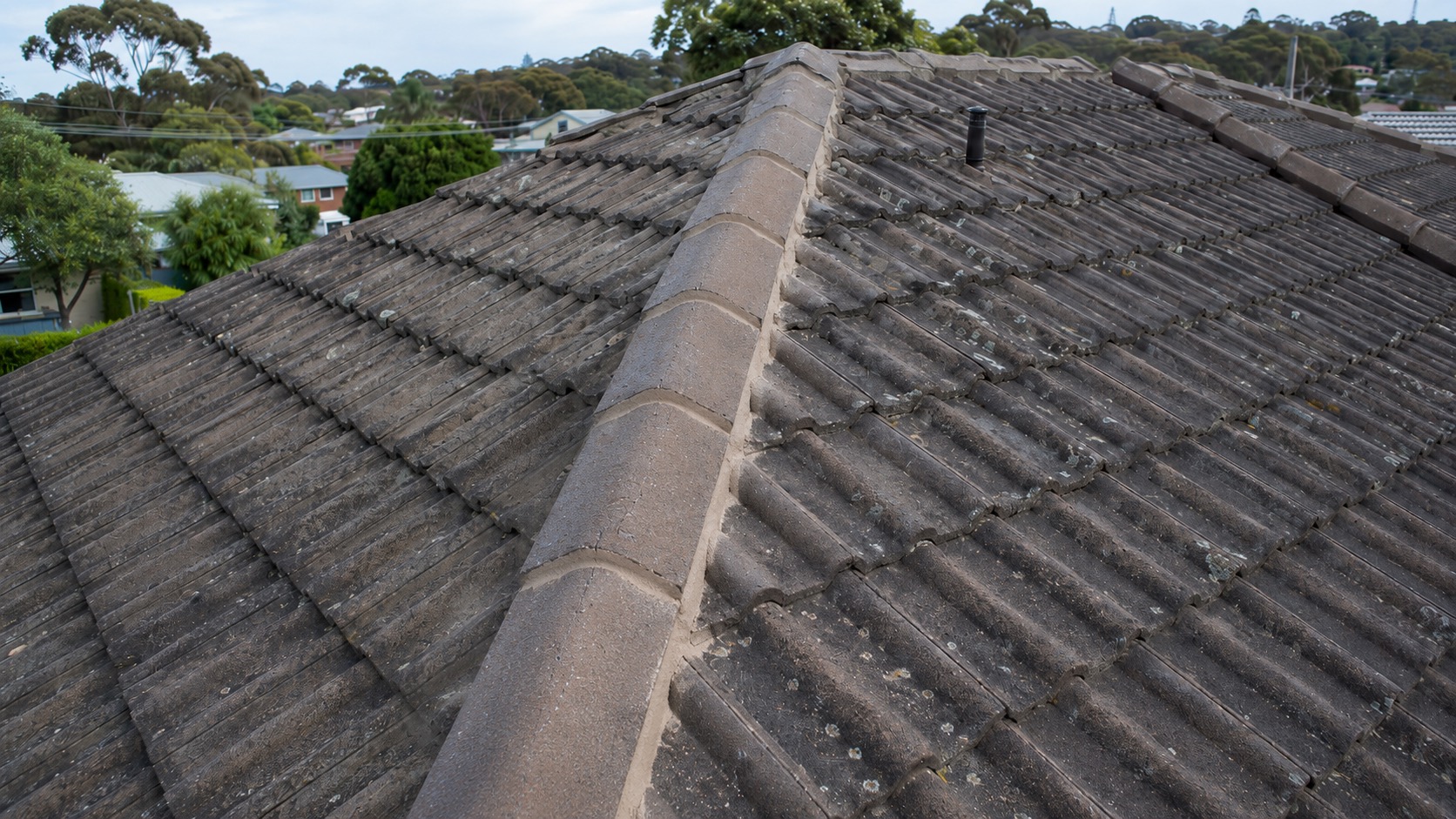 Completed roofing detail